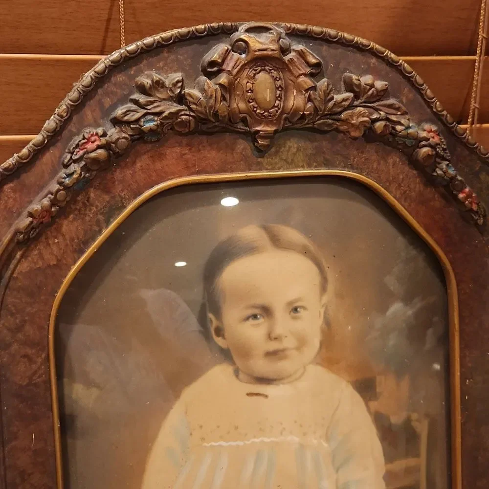 Vintage Framed Portrait of Child